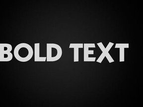 bold text