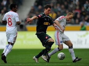 Eintracht Frankfurt striker Rob Friend, shown here playing for Borussia Mönchengladbach, is close to signing a deal with the Vancouver Whitecaps and Major League Soccer. (Getty Images).