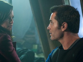 Rachel Nichols and Victor Webster in Continuum