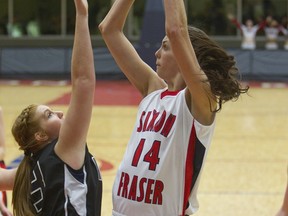 SFU's Rebecca Langmead led a strong Clan bench crew in a victory over Montana State Billings on Thursday. (Ron Hole, SFU athletics)
