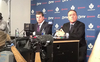 New GM Dave Nonis and Leafs President Tom Anselmi address media Wednesday at Air Canada Center