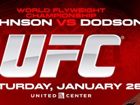 Demetrious Johnson and John Dodson square off in the main event of tonight's UFC on FOX 6 fight card at the United Center in Chicago, Illinois.