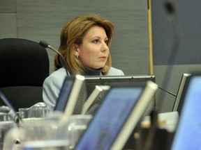 Many readers are praising Surrey Mayor Dianne Watts for listening to residents in rejecting a proposed $100-million casino for South Surrey. Many said it would be nice if more politicians acted like Watts, seen here listening to presentations about the casino last week. (Ian Lindsay/PNG FILES)