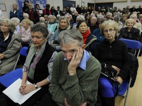 Concerned seniors packed Kerrisdale Community Centre to oppose Vision changes to how the centres are run, but were ignored. (Mark van Manen/PNG FILES)