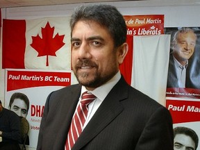 Sukh Dhaliwal, facing charges for failing to file company income-tax returns, should step down as a B.C. Liberal candidate in Surrey, editorial argues. (Peter Battistoni/PNG FILES)