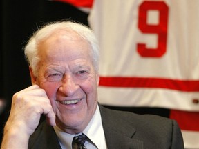 Hockey legend Gordie Howe will be honoured for his 85th birthday during a special ceremony at tonight’s Vancouver Giants game. (GETYY IMAGES FILES)