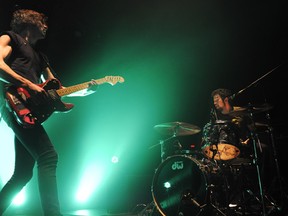 The Japandroids, Brian King ( guitar, vocals) and David Prowse ( drums, vocals ) play the Rickshaw Theatre, Vancouver, December 22 2012. Gerry Kahrmann  /  PNG staff photo)