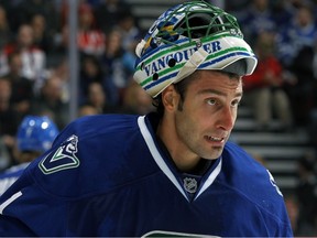 Roberto Luongo gets the first playoff start for the Canucks, tonight vs. the Sharks.