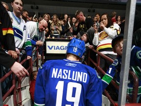 Markus Naslund played his final game for the Vancouver Canucks on April 5, 2008.