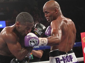 Hopkins digs a big left hook on Cloud Photo: Ed Mulholland