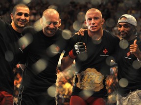 These guys are alright but GSP needs a paparazzi-worthy crew to roll around with on the streets of Montreal in case the Diaz crew wants to bring any drama. (Getty Images)