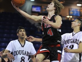 Mt. Baker Wild guard Andrew Lamb lit up the Enver Creek Cougars to the tune of 38 points, but the Surrey school rolled to an easy victory top open the 2013 BC's on Tuesday in Langley. (Jenelle Schneider, PNG)