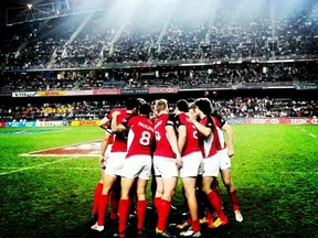 Canadian squad at the Hong Kong Stadium (Photo: Jeff Hassler)