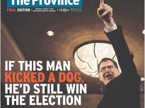 Not all readers liked our front-page headline about NDP leader Adrian Dix, suggesting it was impossible for him to lose the B.C. election in May. (CANADIAN PRESS FILES)