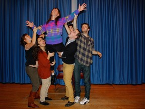 The (invisible) sky's the limit for the UBC Improv team, who are headed to Chicago this month for the College Improv Tournament. But first - they need your help. (HANDOUT PHOTO by CLAIRE MELANSON)