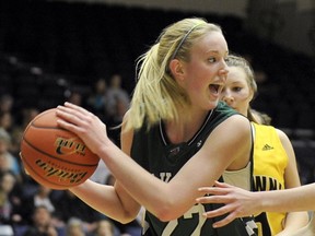 Oak Bay's Lauren Yearwood did it all Thursday, leading her team past Kelowna and into the BC Final Four on Friday. (Les Bazso, PNG)