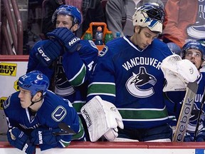 A trade involving Robert Luongo could be coming down in the next week, as the Vancouver Canucks have been looking to unload him for a year. (Jonathan Hayward/CP)