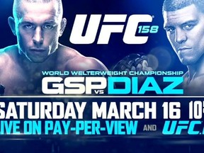 Georges St-Pierre and Nick Diaz square off in the best bout of the month ahead.