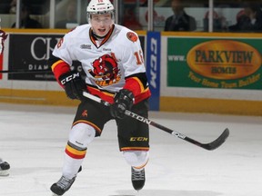Brendan Gaunce, here playing for the  Belleville Bulls is off to Utica. (Photo by Claus Andersen/Getty Images)