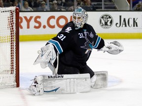 The Vancouver Canucks will need to find a way to beat Sharks goalie Antti Niemi. (Getty Images)