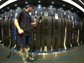 New Vancouver Canuck Derek Roy in the bowels of Rogers Arena on April 8, 2013. Getty Images photo.