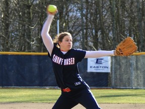 Simon Fraser Clan pitcher Kelsie Hawkins is the Great Northwest Athletic Conference’s leader in strikeouts. The Clan play host to crosstown rival UBC on Wednesday. (SFU athletics)