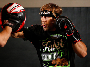 Former WEC featherweight champion Urijah Faber takes on Scott Jorgensen in the main event of tonight's Ultimate Fighter 17 Finale at the Mandalay Bay Events Center in Las Vegas, Nevada.