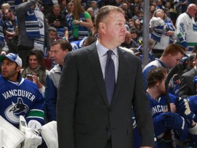 Canucks GM Mike Gillis met with the media on Thursday. (Photo: Jeff Vinnick/Getty)