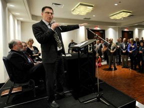 NDP leader Adrian Dix gets big applause from teachers at the BCTF annual general meeting in Vancouver on March, 17, 2013. New B.C. Court of Appeal ruling upholds teachers' free-speech rights to politicize classrooms. (Mark van Manen/PNG STAFF)