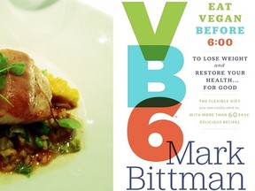 An Evening with Mark Bittman at Blue Water Cafe. Photo: Sablefish with carrot and pearl barley risotto.