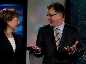 May 14 is the big day for Liberal leader Christy Clark and NDP leader Adrian Dix. After the polls close, one will be named B.C.'s premier. (THE CANADIAN PRESS FILES)