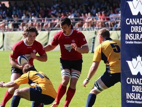 Canadian U20 captain Pat Kay opened scoring for his side vs Tonga in Tuesday's Junior World Rugby Trophy victory vs Tonga (Rugby Canada photo)