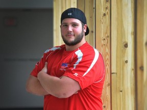 Simon Fraser University offensive lineman Jeremy Pearce has turned his life around through football and charity. (Arlen Redekop, PNG photo)