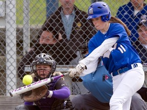 UBC's Alana Westerhof provided the key blow Thursday as the Birds stunned NAIA No. 4 CS-San Marcos in Texas. (UBC athletics)