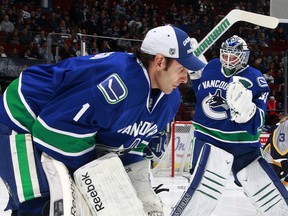Roberto Luongo is the undisputed starter in Vancouver once again but how will he react mentally to such a sudden change of heart by Canuck management? (Getty Images)
