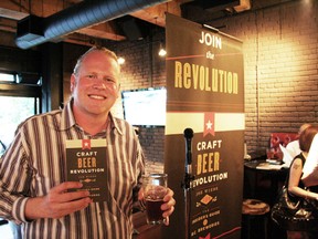 Joe Wiebe at the launch of his book, Craft Beer Revolution, at Yaletown Brewing Company.