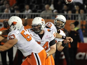 New Edmonton Eskimos starting QB Mike Reilly was once a backup for the B.C. Lions. PNG file photo.