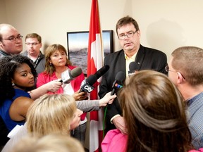 Edmonton MP Brent Rathgeber leaves a press conference in St. Albert, Alta., after speaking about his decision to quit the federal Conservative caucus last week over a lack of commitment to transparency in the government. (THE CANADIAN PRESS FILES)