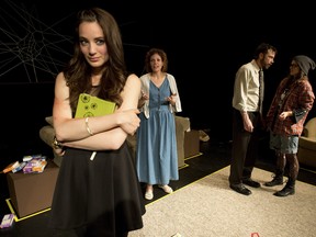 (l-r) Lara Gilchrist, Lori Triolo, Brad Dryborough and Maxine Chadburn in Ramifications of a Particular Crash