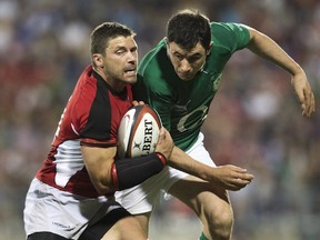 James Pritchard scored nine points in Canada's solid first half vs Ireland on Saturday but was frustrated with the eventual outcome. (THE CANADIAN PRESS/Nathan Denette)