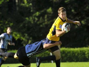 Look for veterans like Sean Mercier, shown here in action in 2009, to be key leaders for the BC Bears in their 2013 Canadian Rugby Championship opener next week vs the Prairie Wolf Pack. (Sam Leung / PNG)