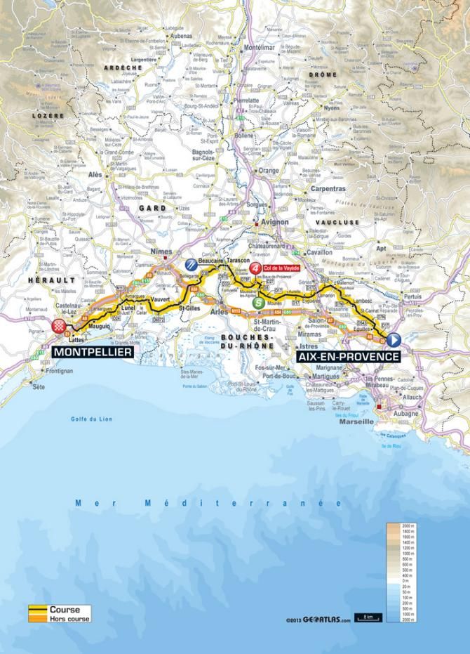 Tour de France Stage 6 Map