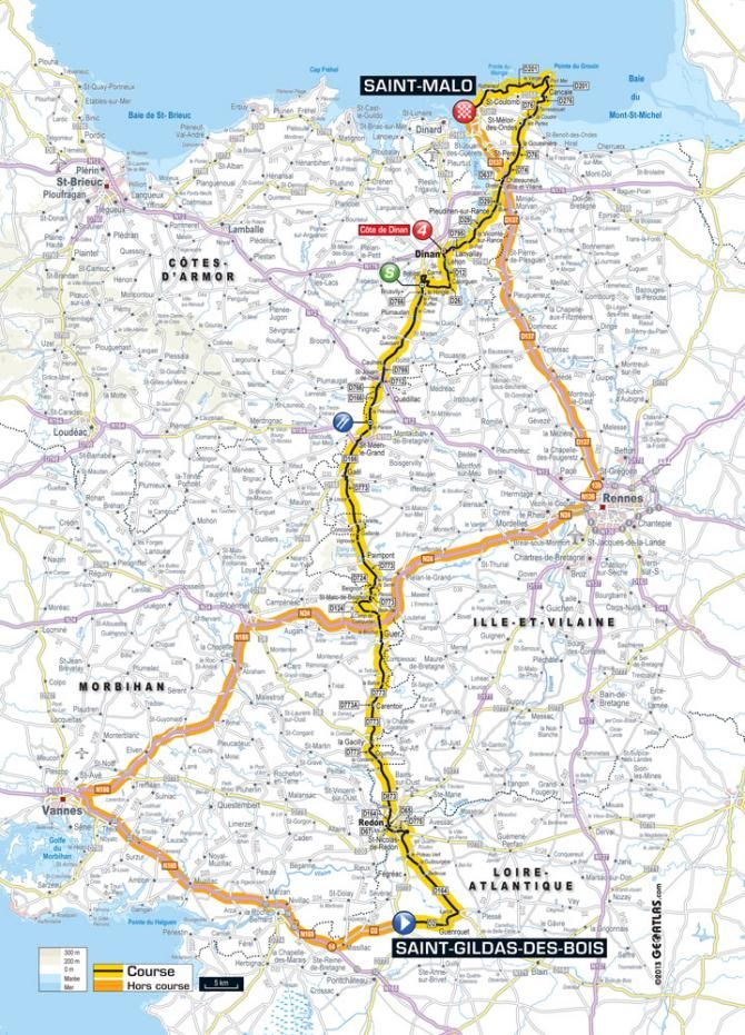 Tour de France 2013 Stage 10 Map