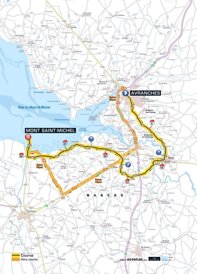 Tour de France 2013 Stage 11 Map