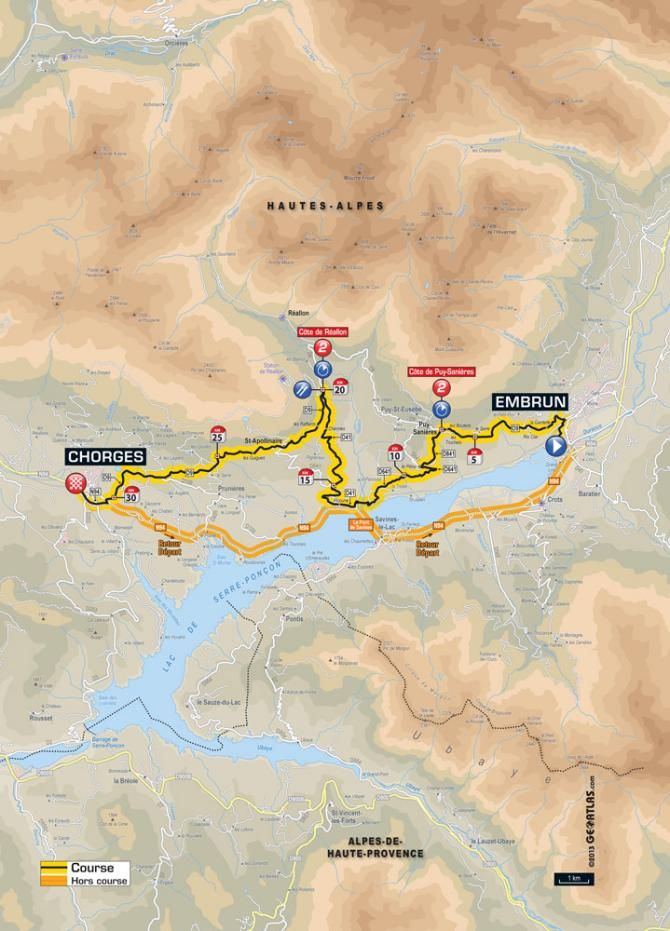Tour de France Stage 17 Map