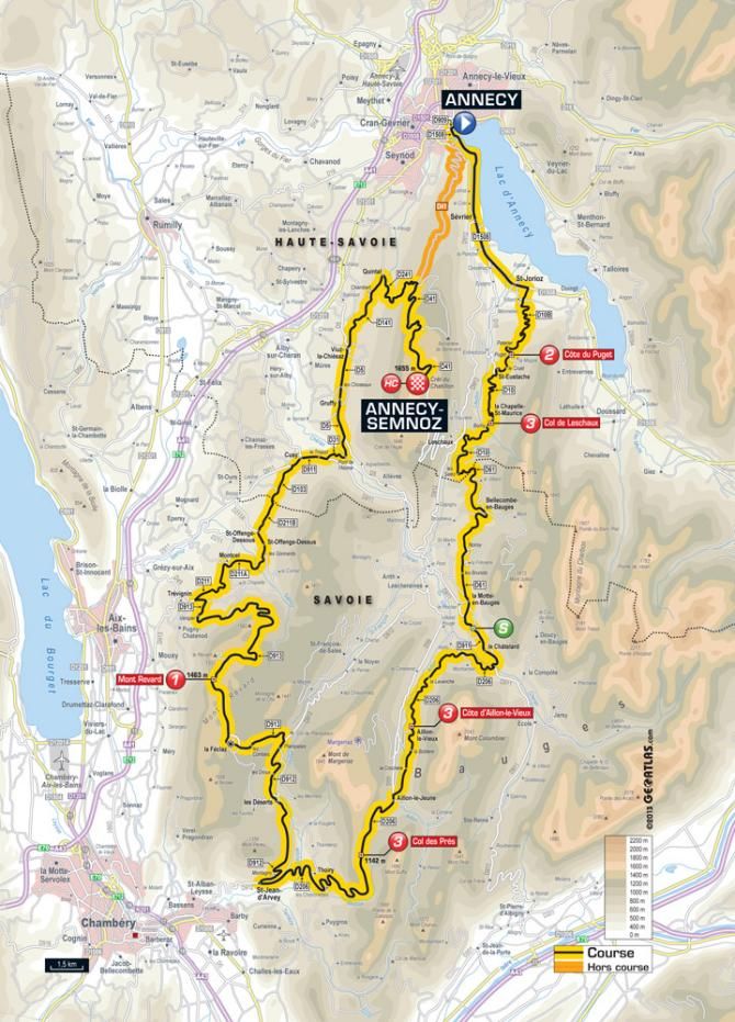 Tour de France 2013 Stage 20 Map