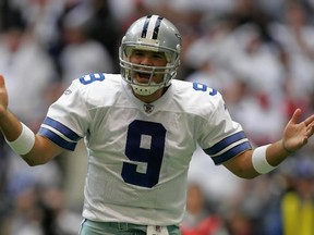 Tony Romo of the Dallas Cowboys. Getty Images file photo.