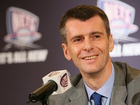 Mikhail Prokhorov, owner of the Brookyn Nets of the NBA, in 2010. Getty Images file photo.