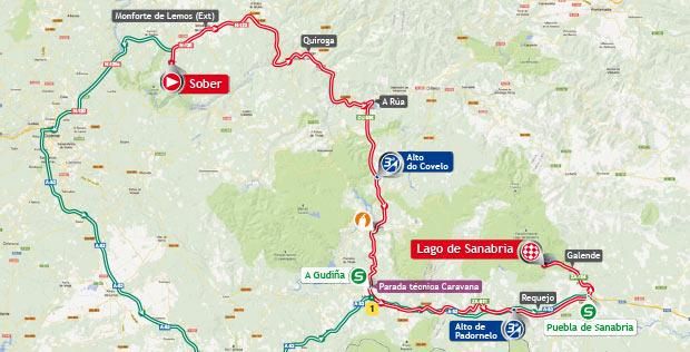 Vuelta a Espana 2013 Stage 5 Map