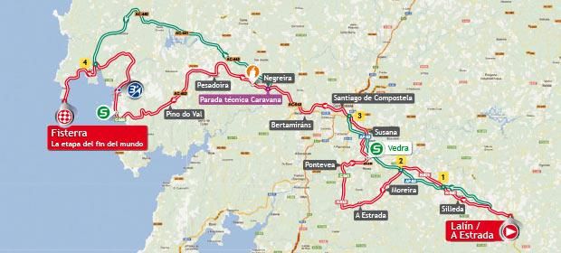 Vuelta a Espana Stage 4 Map